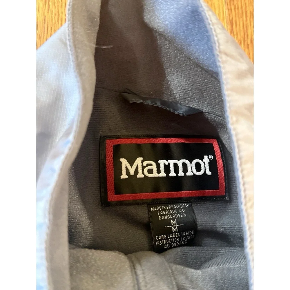 Marmot Men's DriClime Windshirt Lightweight Full Zip Jacket Gray Medium Outdoor